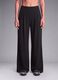 Black wide-leg stretch-fabric trousers_1