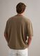Brown short sleeve pure cotton T-shirt_2