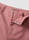 Rosa Wide-Leg-Hose aus Leinen-Viskose-Mix mit strukturiertem Bund_5