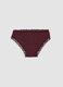 Tripack di slip multicolor in cotone organico con pizzo_1
