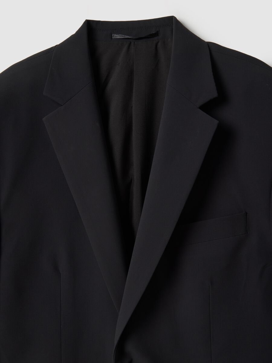 Black slim fit blazer_5