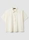 Camisa blanca de lino puro de corte regular_4