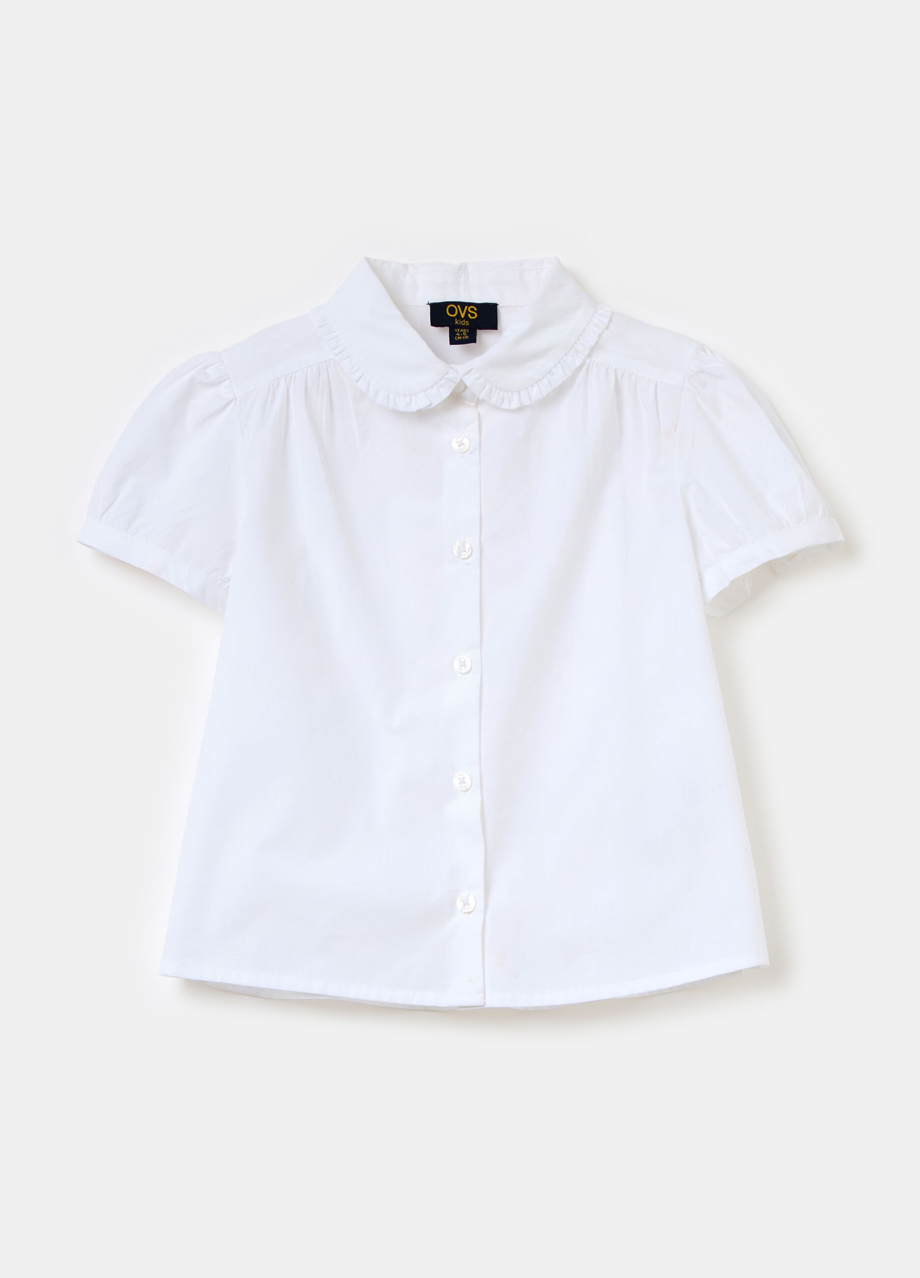 Camisa de algodón de manga corta