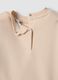Pink organic cotton sweatshirt with floral embroidery, oversized fit_3