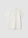 White stretch cotton polo shirt for boys_1