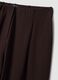 Braune Joggerhose aus elastischem Viskose-Milanojersey im Barrel Fit_5