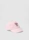 Pink pure cotton girl cap with Minnie_0
