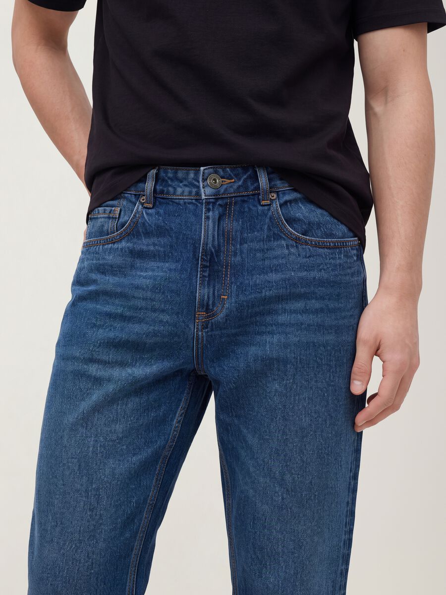 Pure cotton denim jeans, regular tapered fit_3