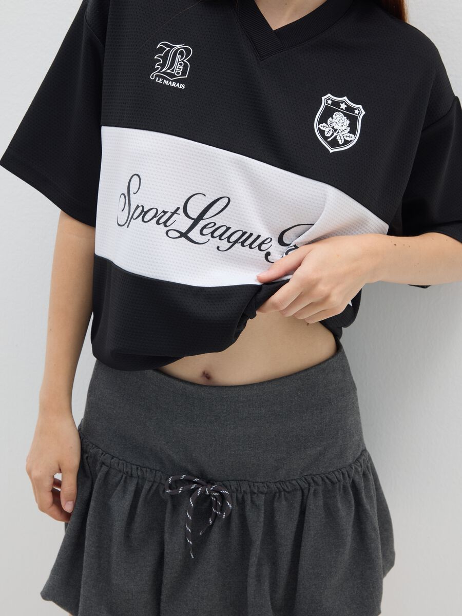 Black T-shirt with oversized fit_3